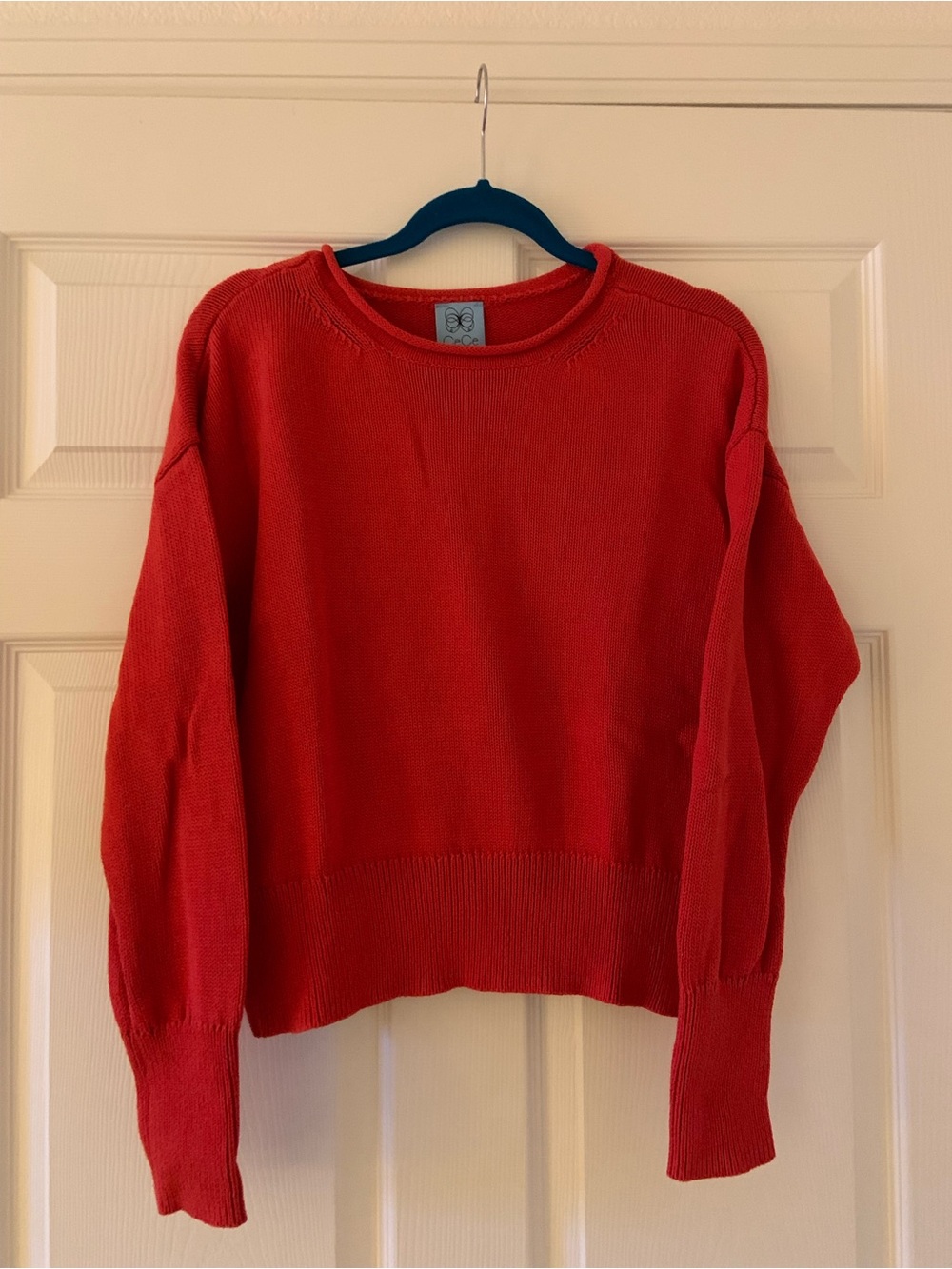 CeCe Red Crewneck Sweater